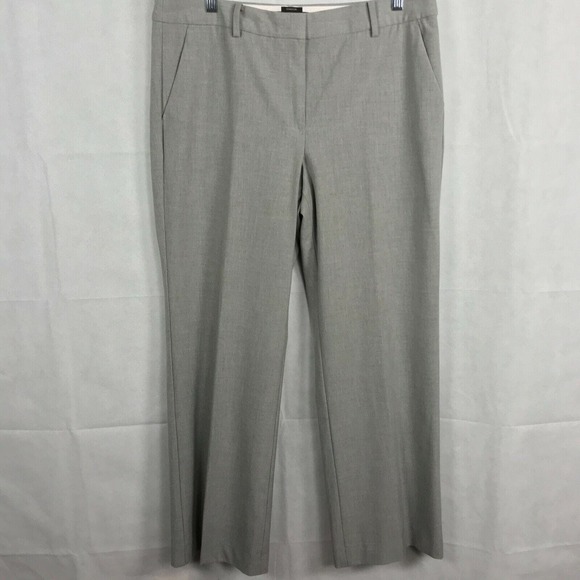 Talbots Pants Womens‎ Sz 12P Petite Windsor Heather Gray Stretch Trouser Dress - Picture 1 of 10